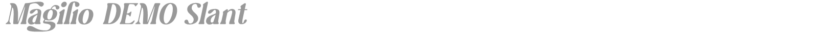 Magilio font preview